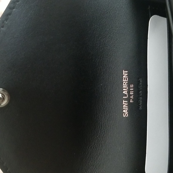 New Saint Laurent Cassandra Small YSL Envelope Nylon Wallet - Picture 10 of 13